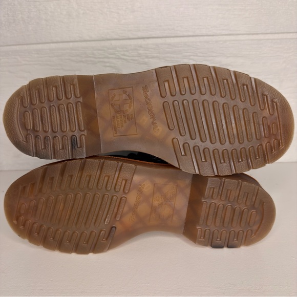 Dr. Martens James AirWair Smooth Leather  Combat Moto Boots Men’s 7 Women’s 8 - Picture 4 of 10